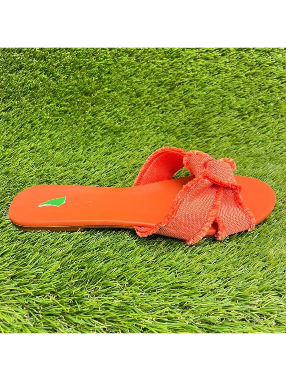 Rothy's The Knot Womens Size 11 Orange Beach Casual Outdoor Slide Sandals